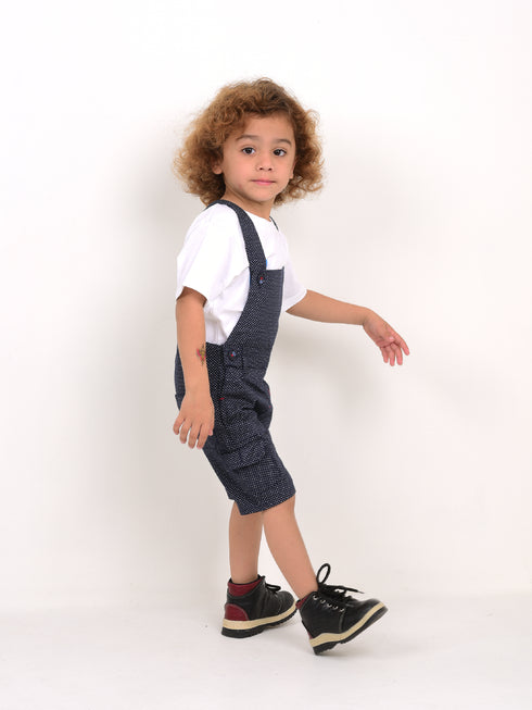 Dotted Denim Dungree